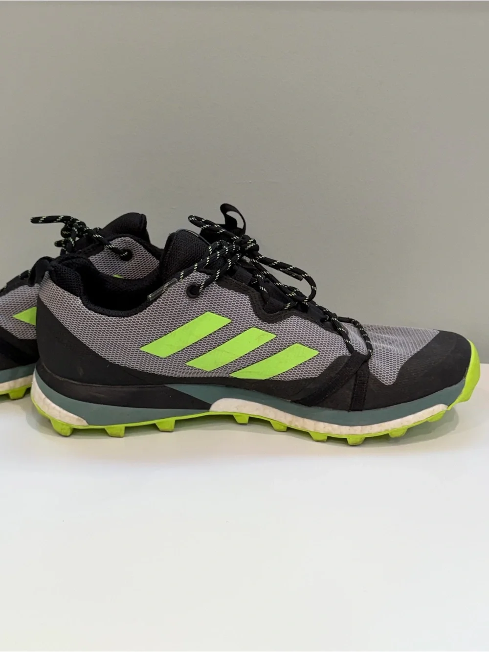 Adidas Terrex Two Ultra Boost Gray Mens 10 Trail Running Shoes Hiking Outdoor